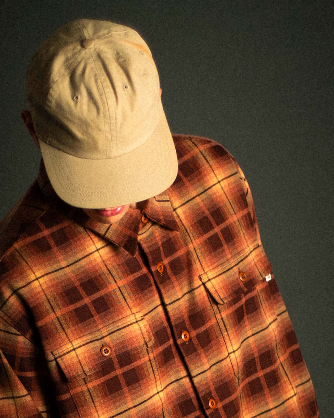 Pass Flannel Overshirt - Rust