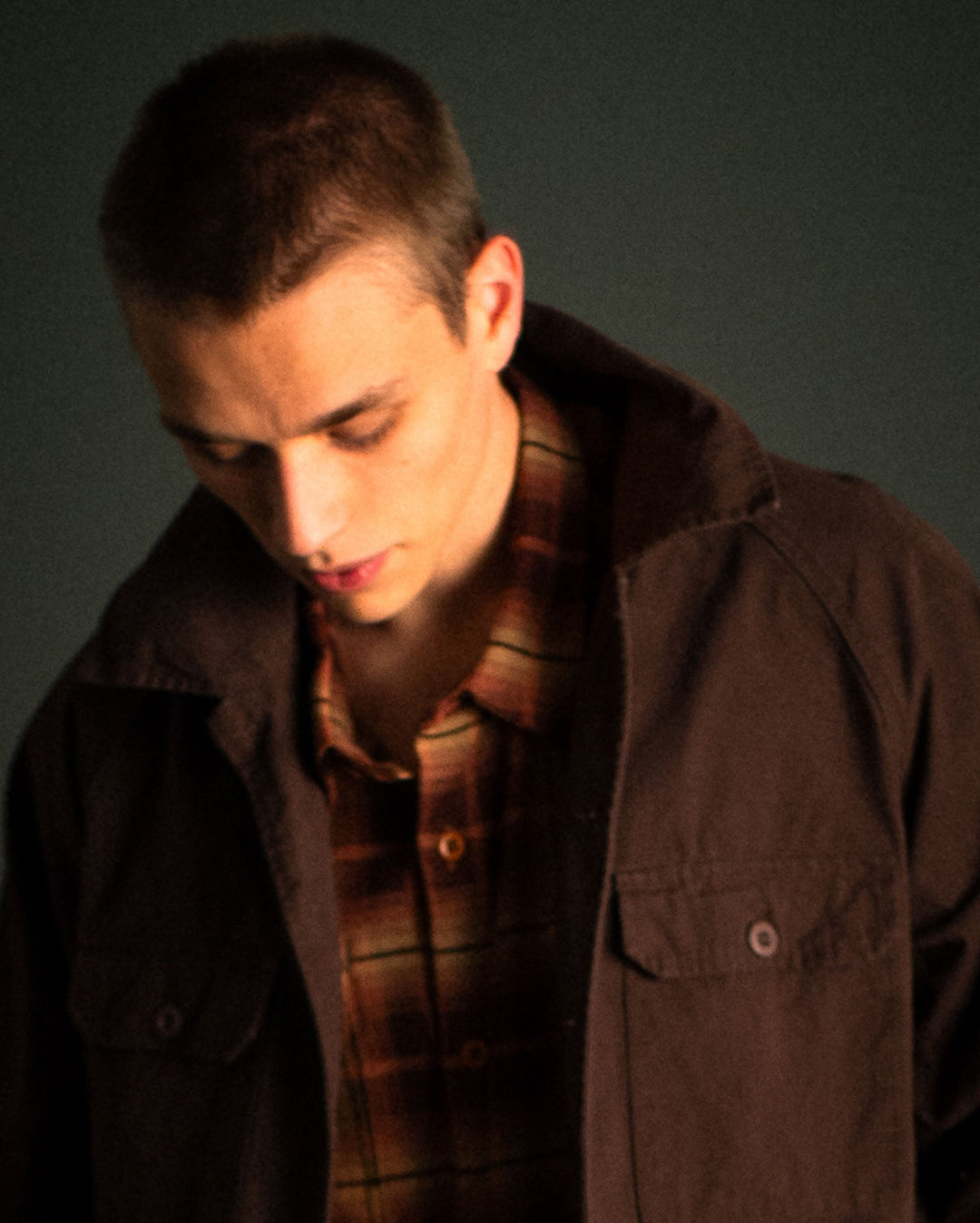 Pass Flannel Overshirt - Rust