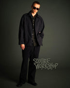 Riven Plaid Classic Shirt - Black - S-Double