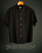 Riven Plaid Classic Shirt - Black - S-Double