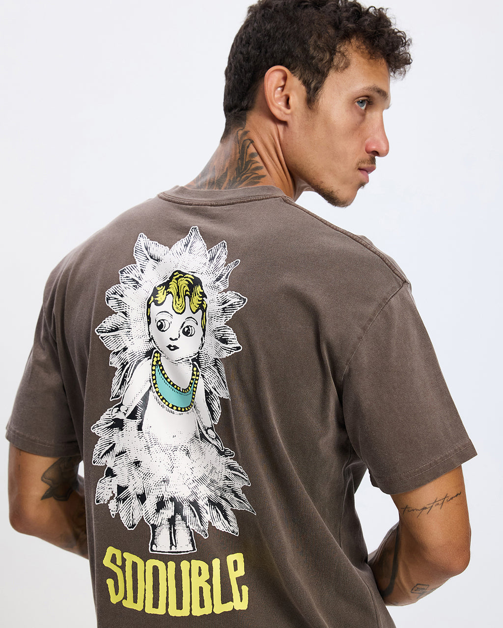 Voodoo Doll Short Sleeve Tee - Pigment Ash - S-Double