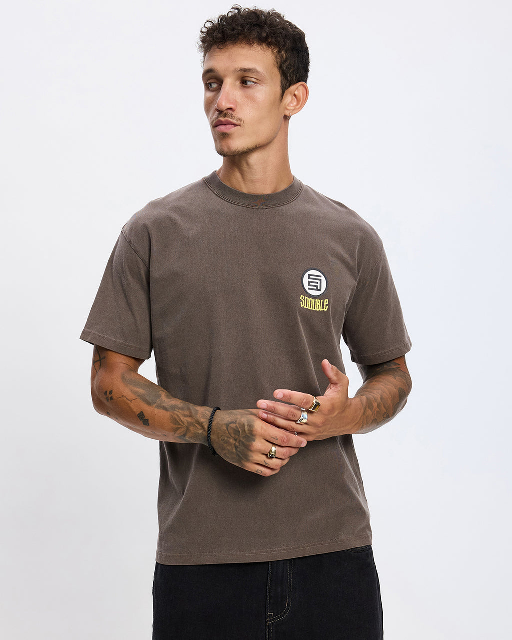 Voodoo Doll Short Sleeve Tee - Pigment Ash - S-Double
