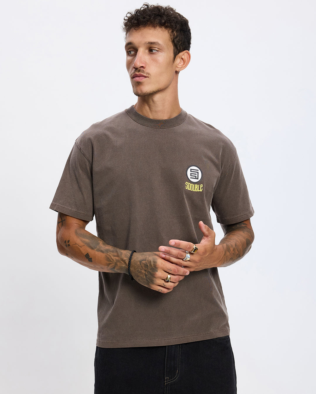 Voodoo Doll Short Sleeve Tee - Pigment Ash - S-Double