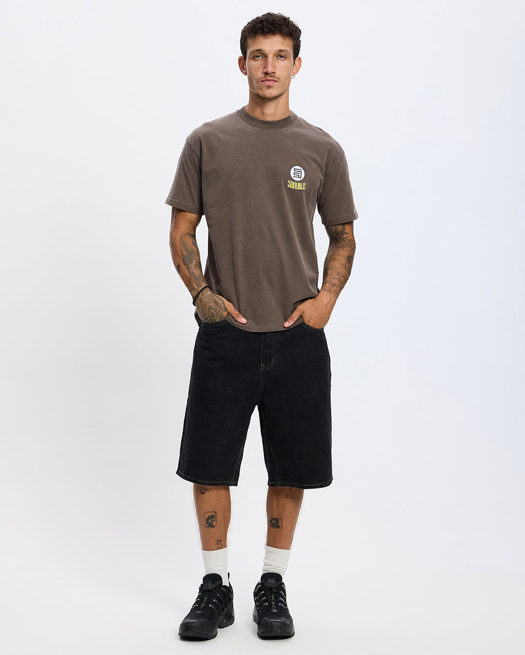 Voodoo Doll Short Sleeve Tee - Pigment Ash - S-Double