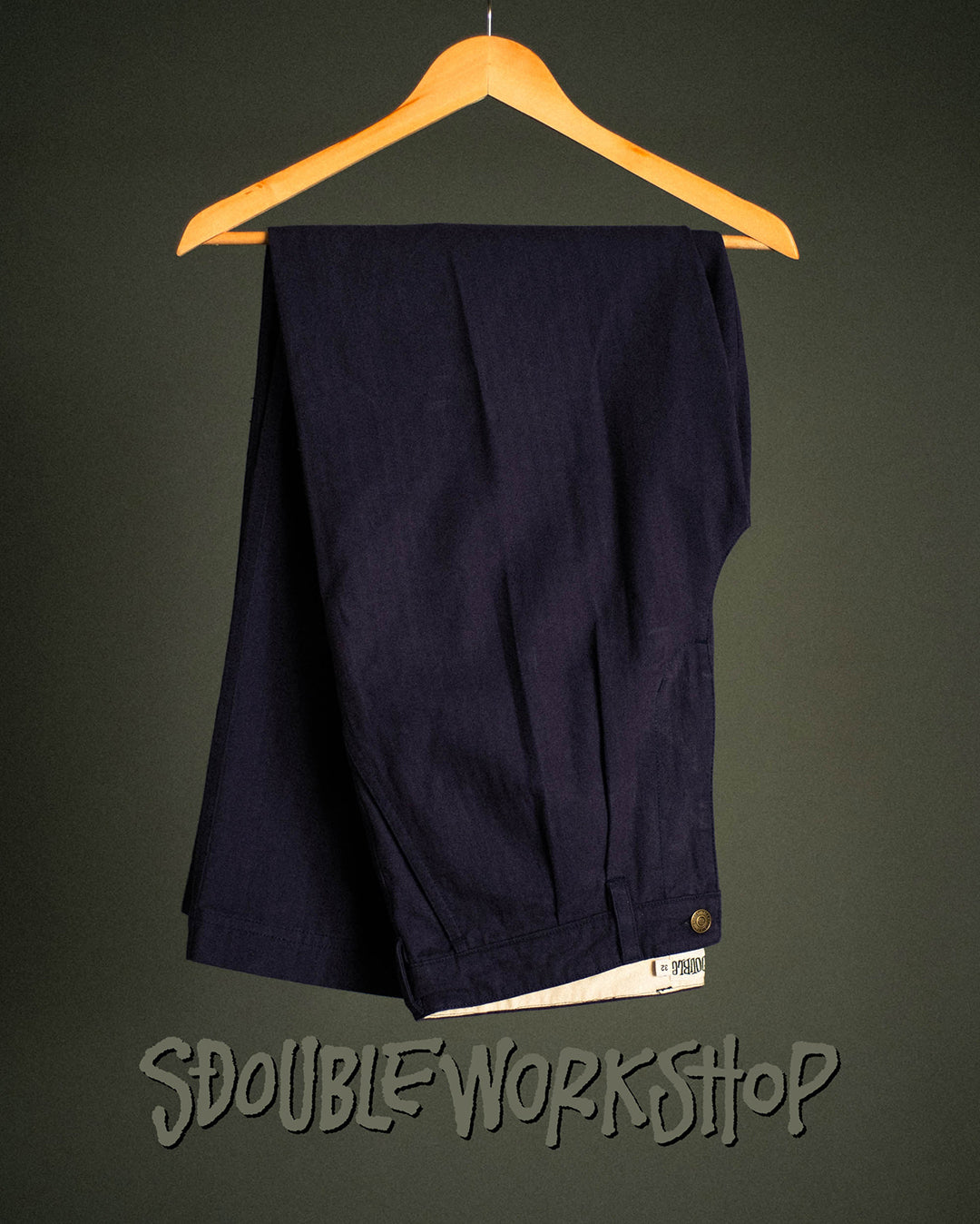 Wide Cut Field Pants - Navy