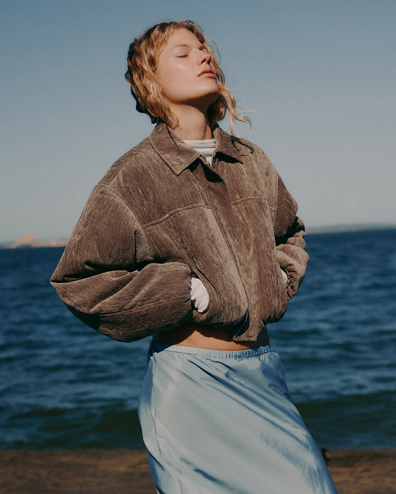 Sabina Bomber - Driftwood - Nude Lucy