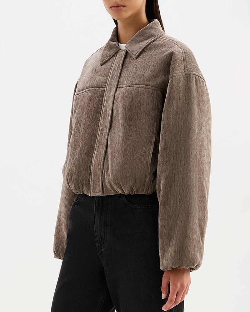 Sabina Bomber - Driftwood - Nude Lucy