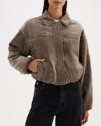 Sabina Bomber - Driftwood - Nude Lucy