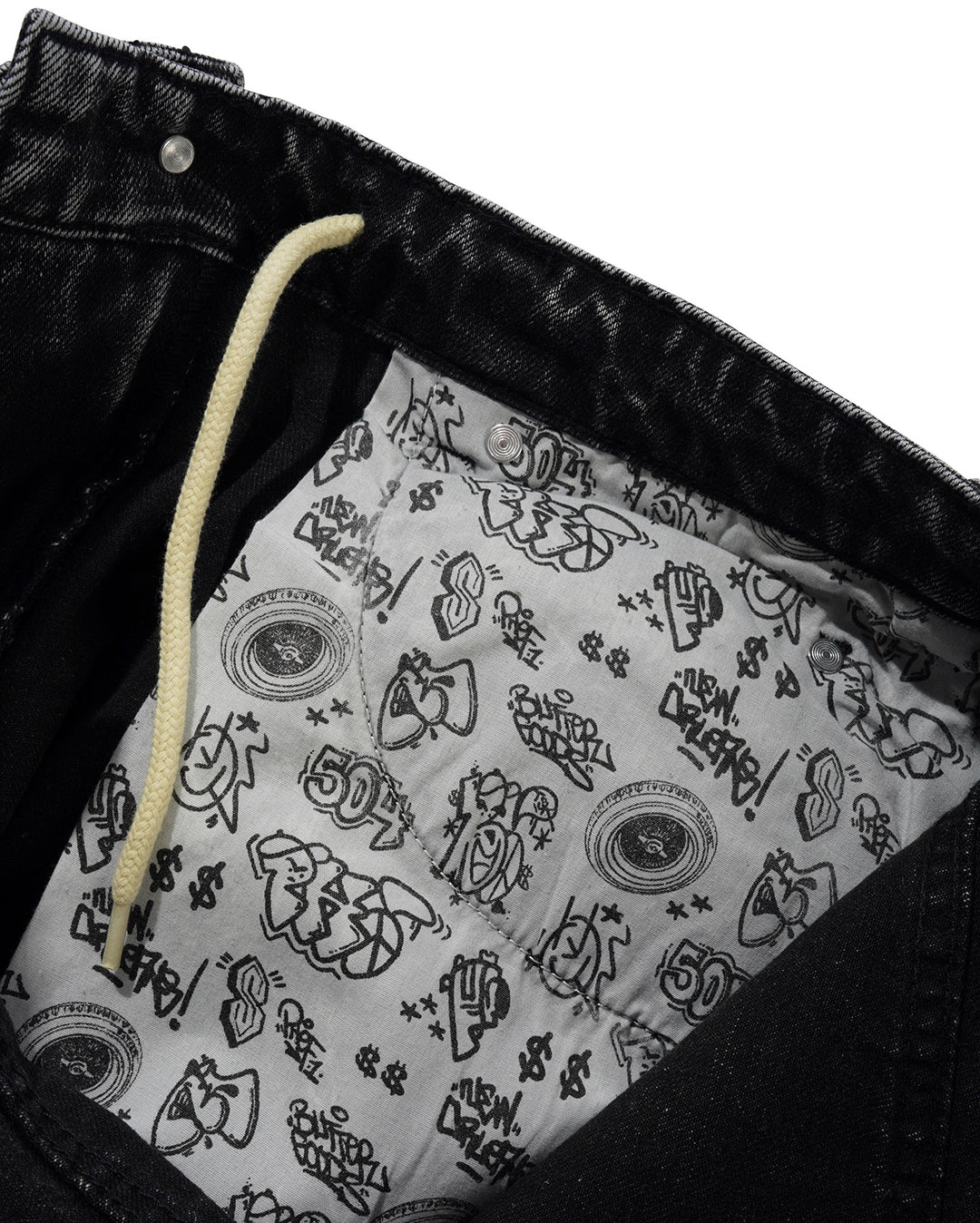 Santosuosso Denim Jeans - Stonewash Black - Butter Goods