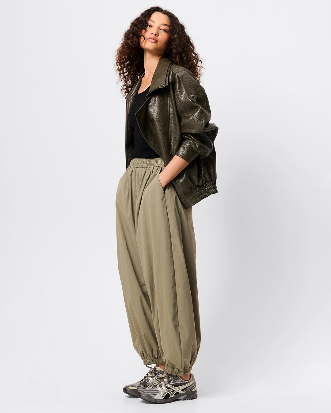 Saxon Oversized Bomber - Olive - Mossman