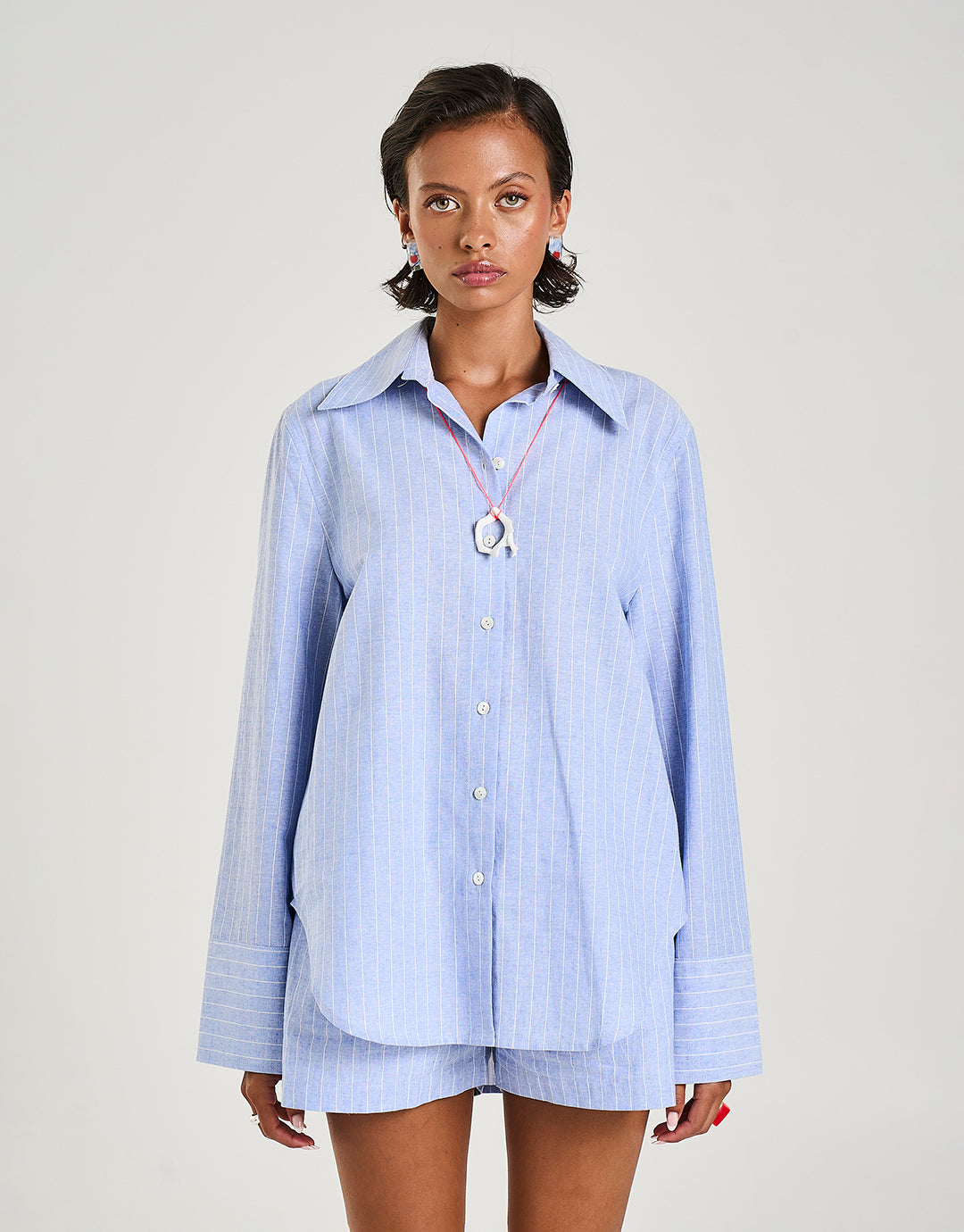 Cuff Shirt - Sea Stripe