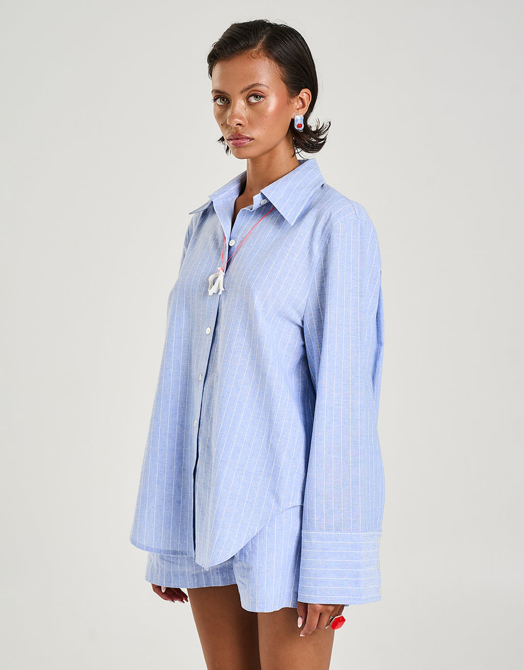 Cuff Shirt - Sea Stripe