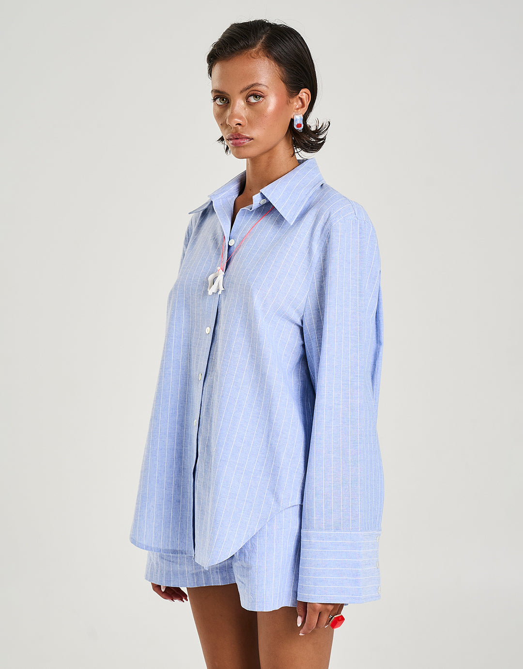 Cuff Shirt - Sea Stripe