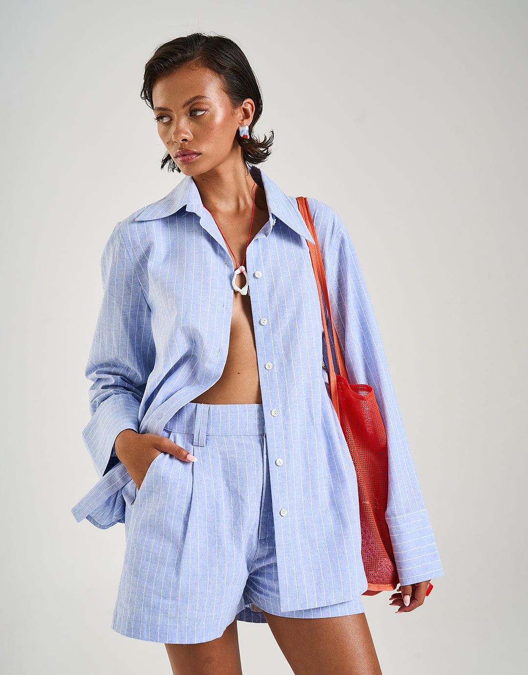 Tailored Shorts - Sea Stripe