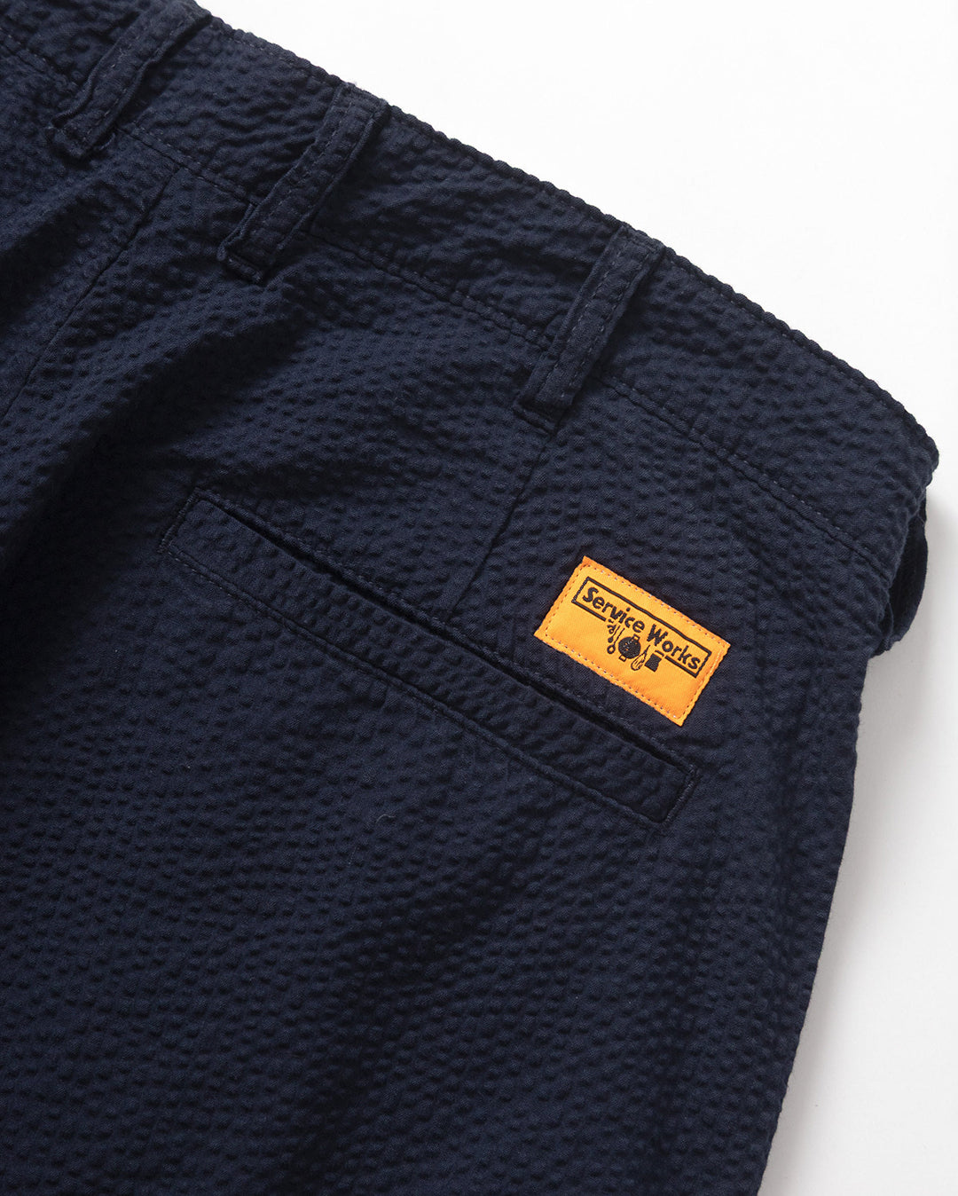 Seersucker Part Timer Shorts - Dark Navy - Service Works
