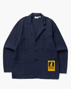 Seersucker Server Suit Jacket - Dark Navy - Service Works