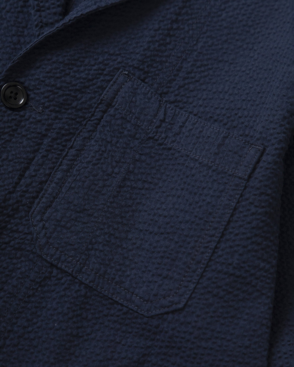 Seersucker Server Suit Jacket - Dark Navy - Service Works