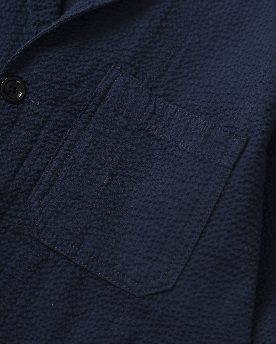 Seersucker Server Suit Jacket - Dark Navy - Service Works