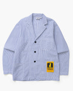 Seersucker Server Suit Jacket - Navy Stripe - Service Works