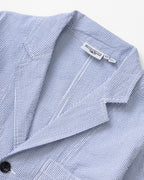 Seersucker Server Suit Jacket - Navy Stripe - Service Works