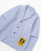Seersucker Server Suit Jacket - Navy Stripe - Service Works