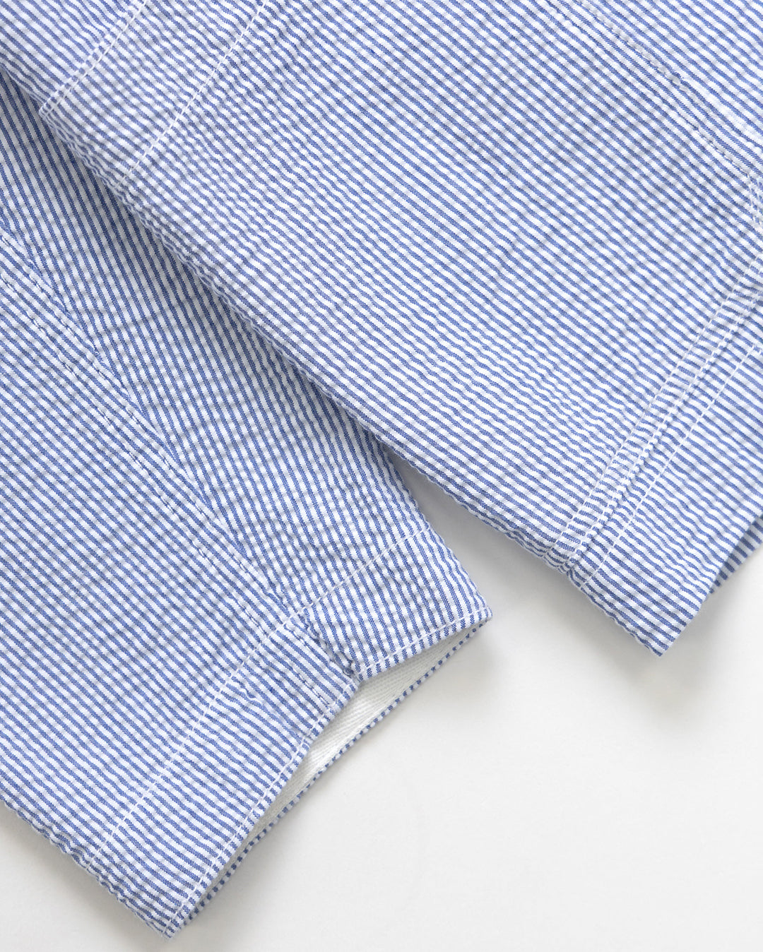Seersucker Server Suit Jacket - Navy Stripe - Service Works