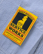 Seersucker Server Suit Jacket - Navy Stripe - Service Works