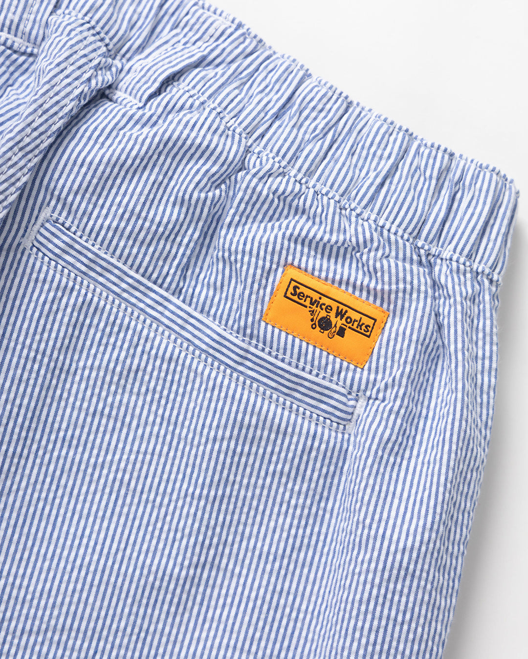 Seersucker Waiter Pants - Navy Stripe - Service Works