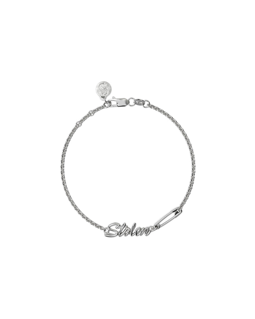 Sentimental Script Bracelet - Silver - Stolen Girlfriends Club