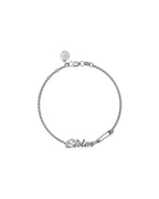 Sentimental Script Bracelet - Silver - Stolen Girlfriends Club