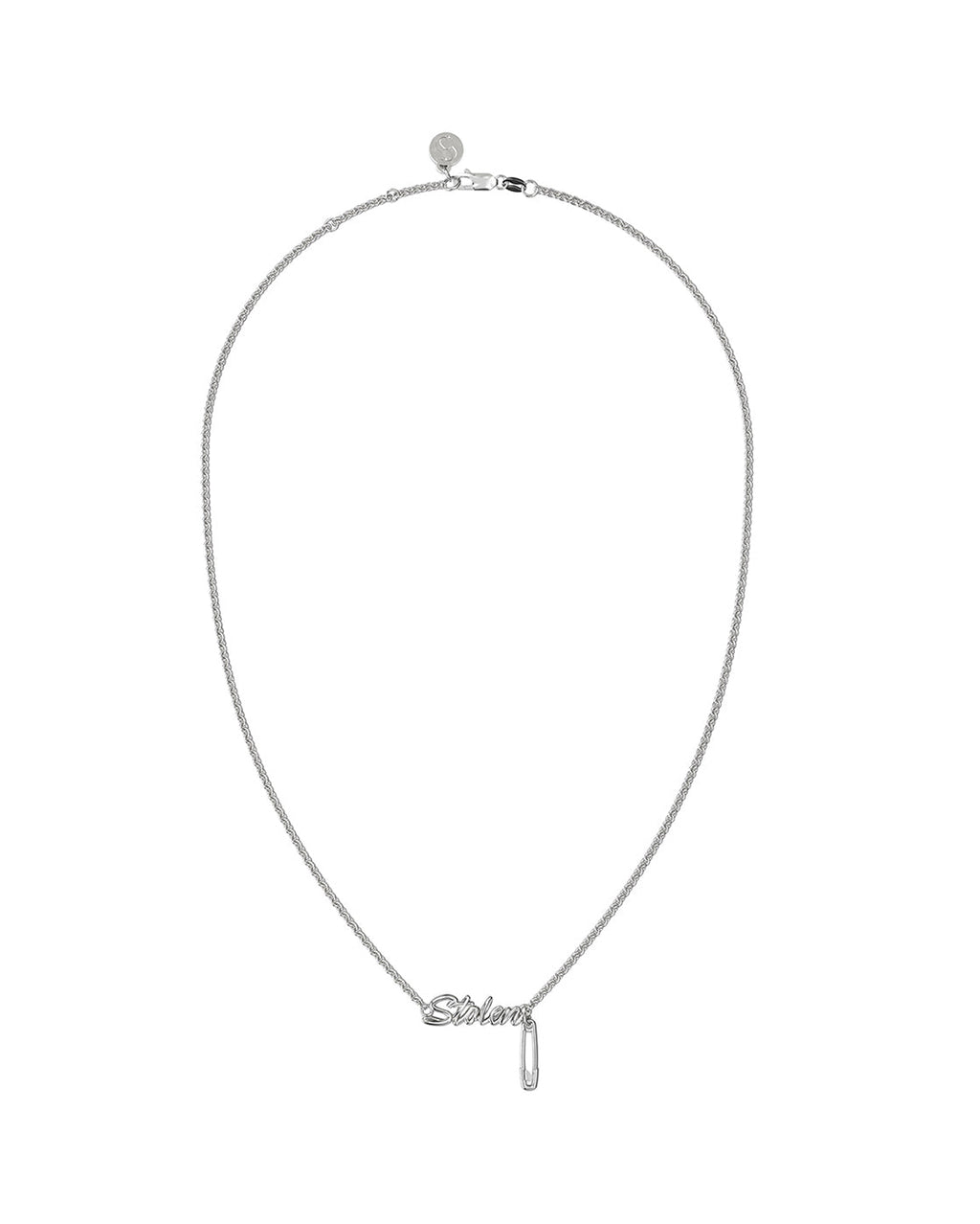 Sentimental Script Necklace - Silver - Stolen Girlfriends Club