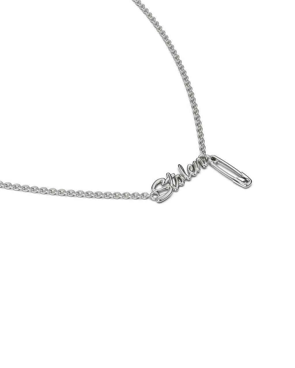 Sentimental Script Necklace - Silver - Stolen Girlfriends Club
