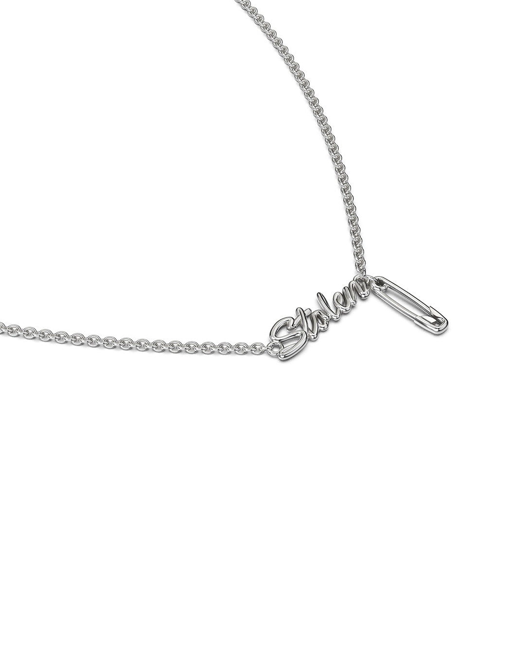 Sentimental Script Necklace - Silver - Stolen Girlfriends Club