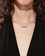 Sentimental Script Necklace - Silver - Stolen Girlfriends Club