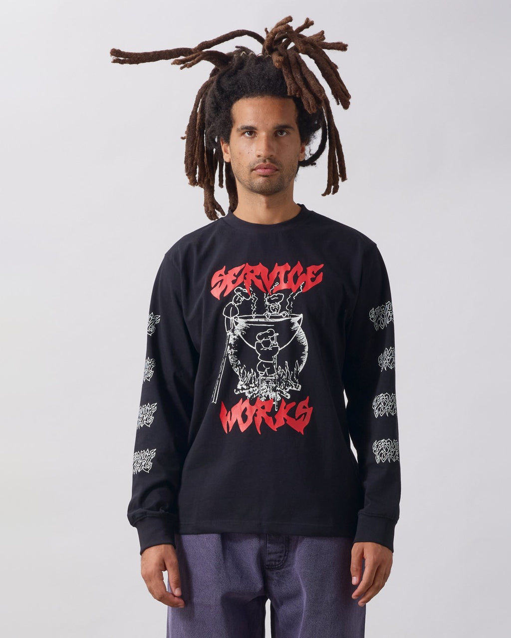 Boiling Point Long Sleeve Tee - Black - Service Works