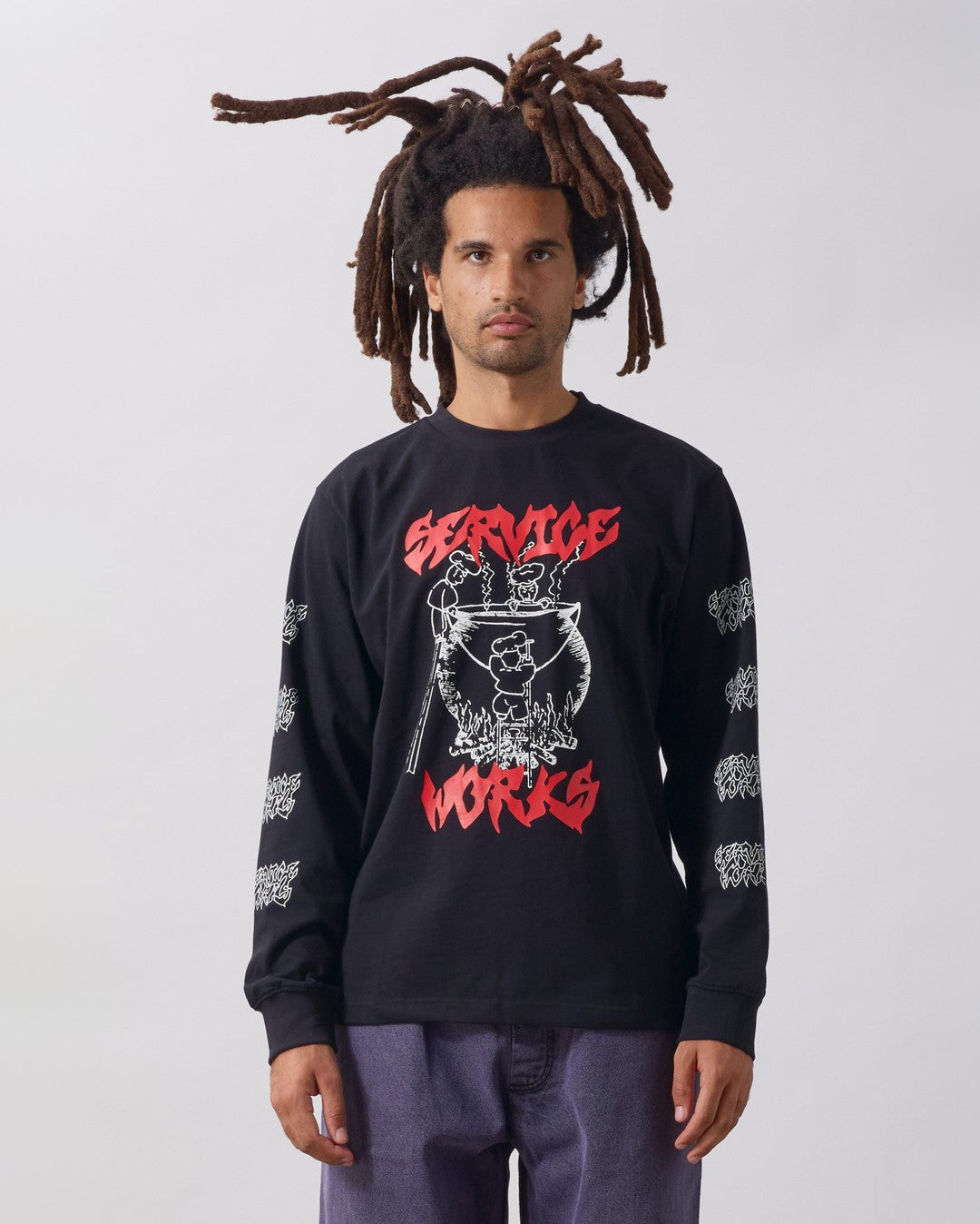 Boiling Point Long Sleeve Tee - Black - Service Works