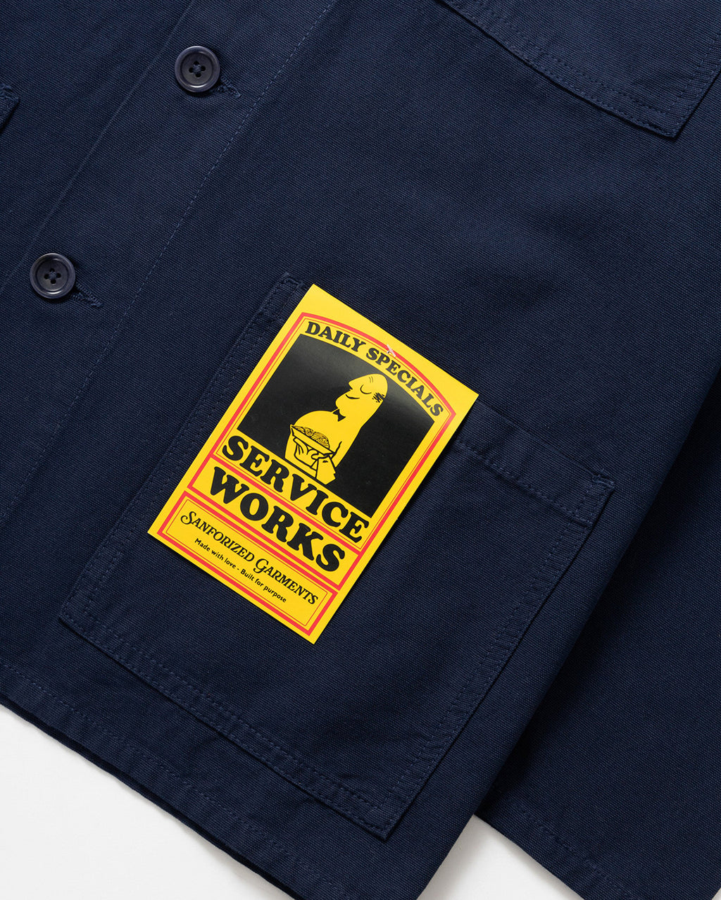 Canvas Chore Shirt - Dark Navy - Service Works