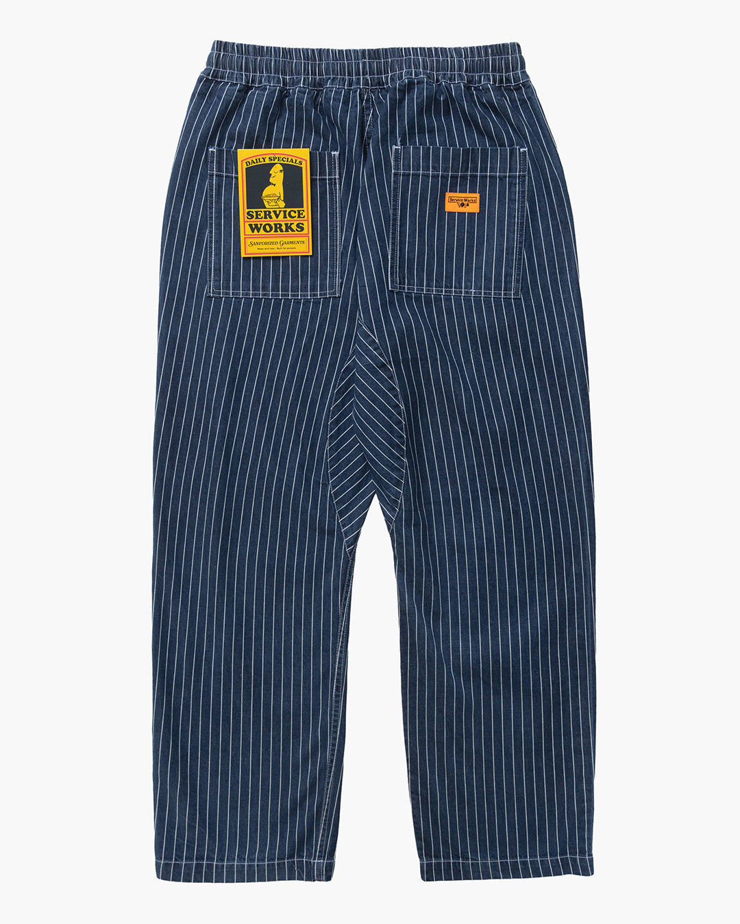 Pinstripe Denim Chef Pants - Indigo - Service Works