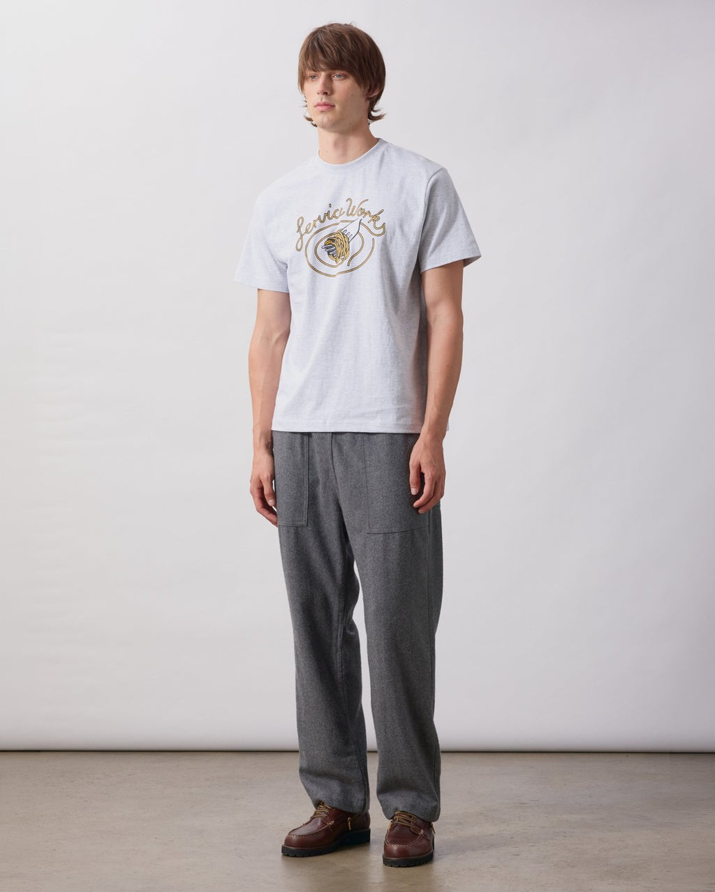 Spaghetti Tee - Ash - Service Works