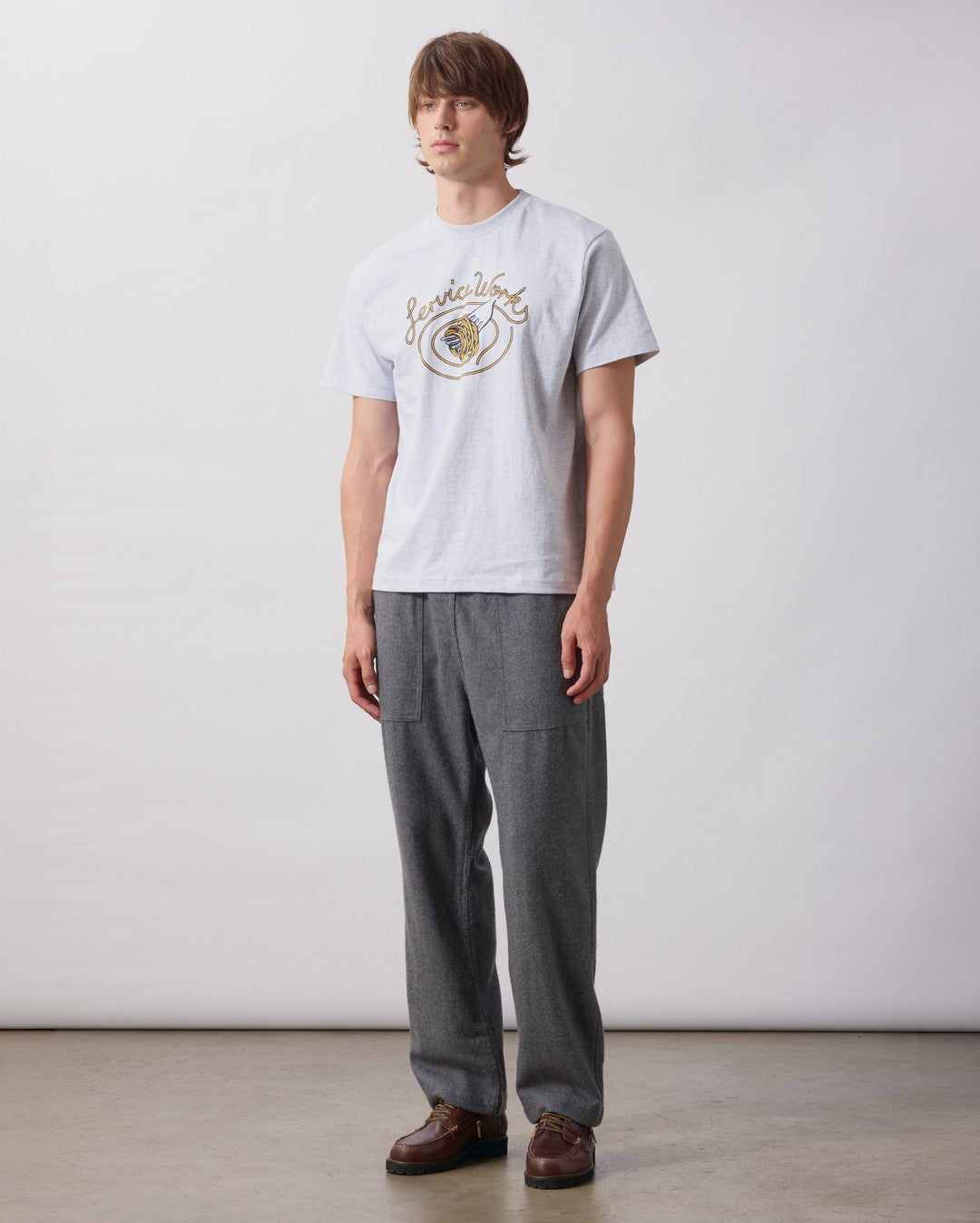 Spaghetti Tee - Ash - Service Works