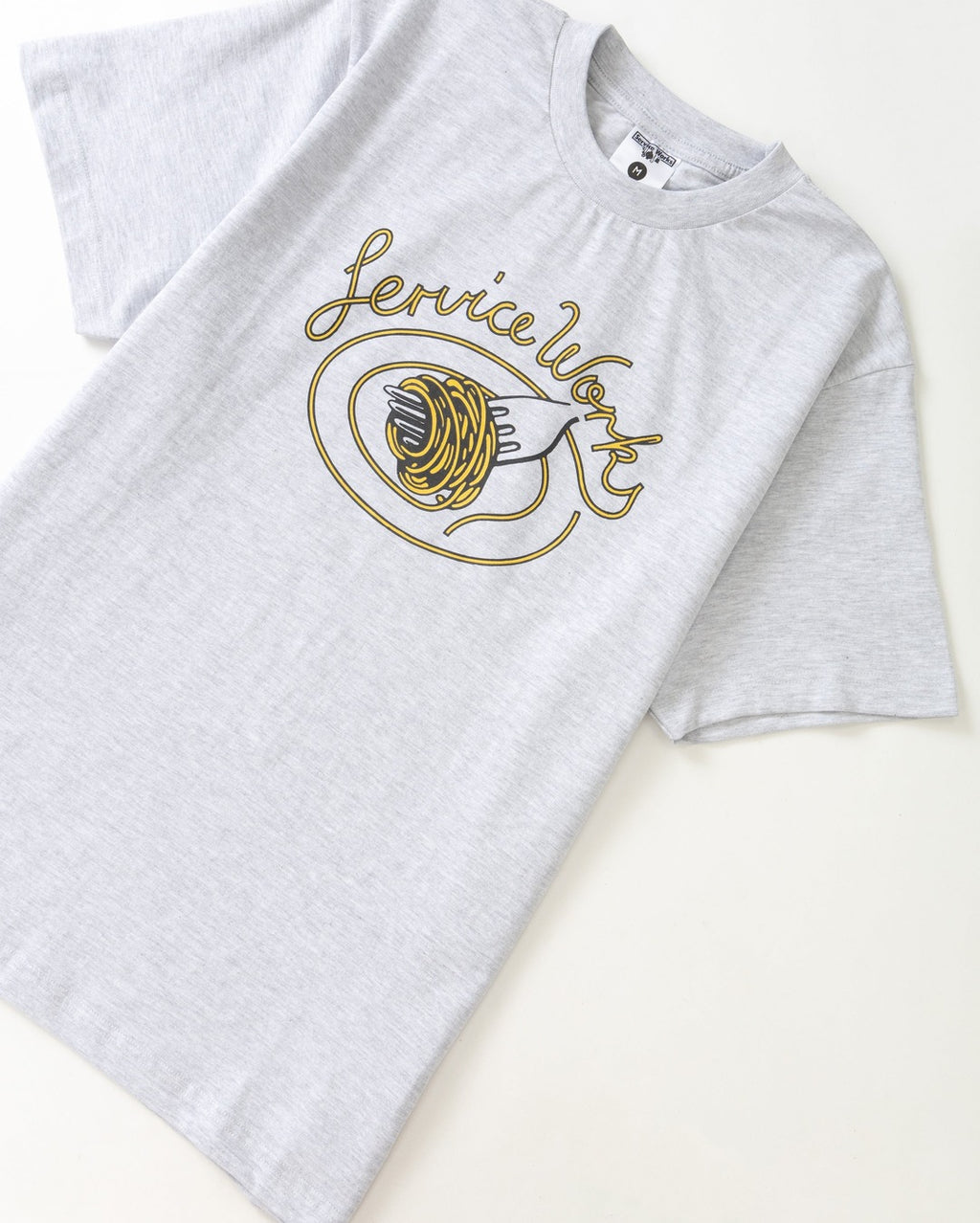 Spaghetti Tee - Ash - Service Works