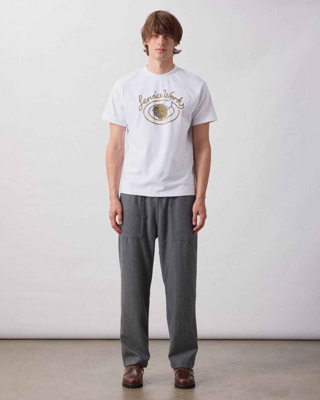 Spaghetti Tee - White - Service Works