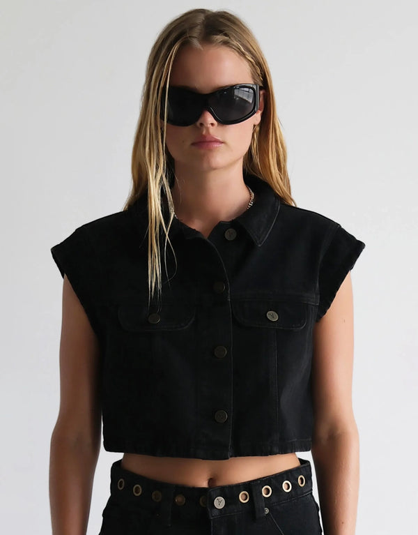 My Rose Shacket - Brie Eyelet by Abrand