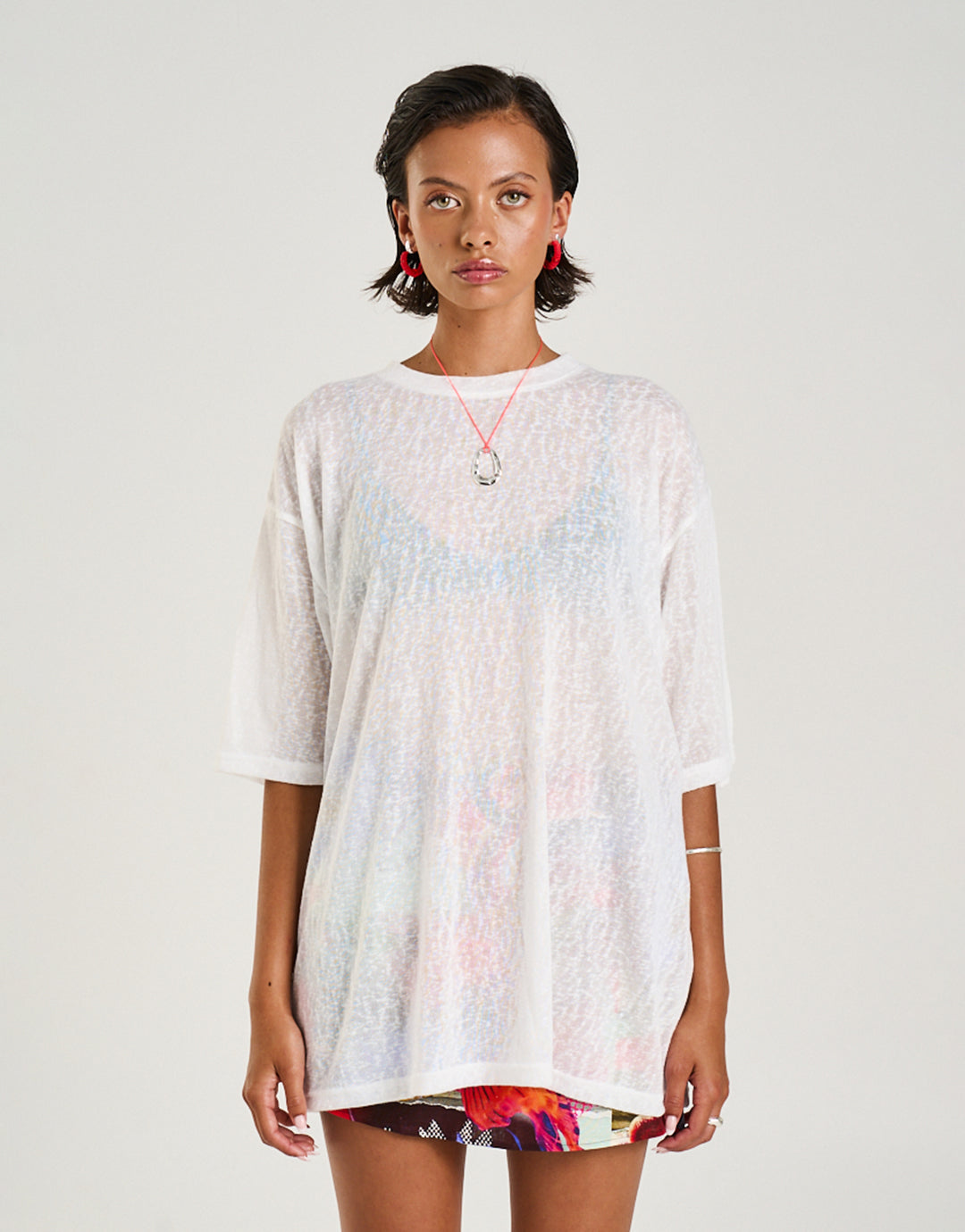 Oversize T-Shirt - Sheer White