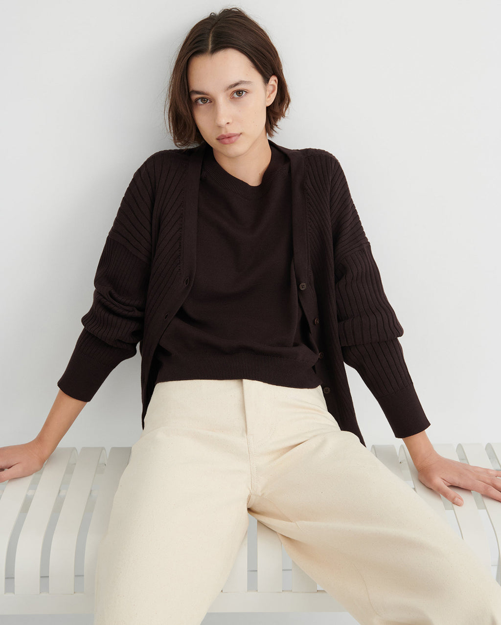 Shoreline T-Shirt - Sable - Kowtow