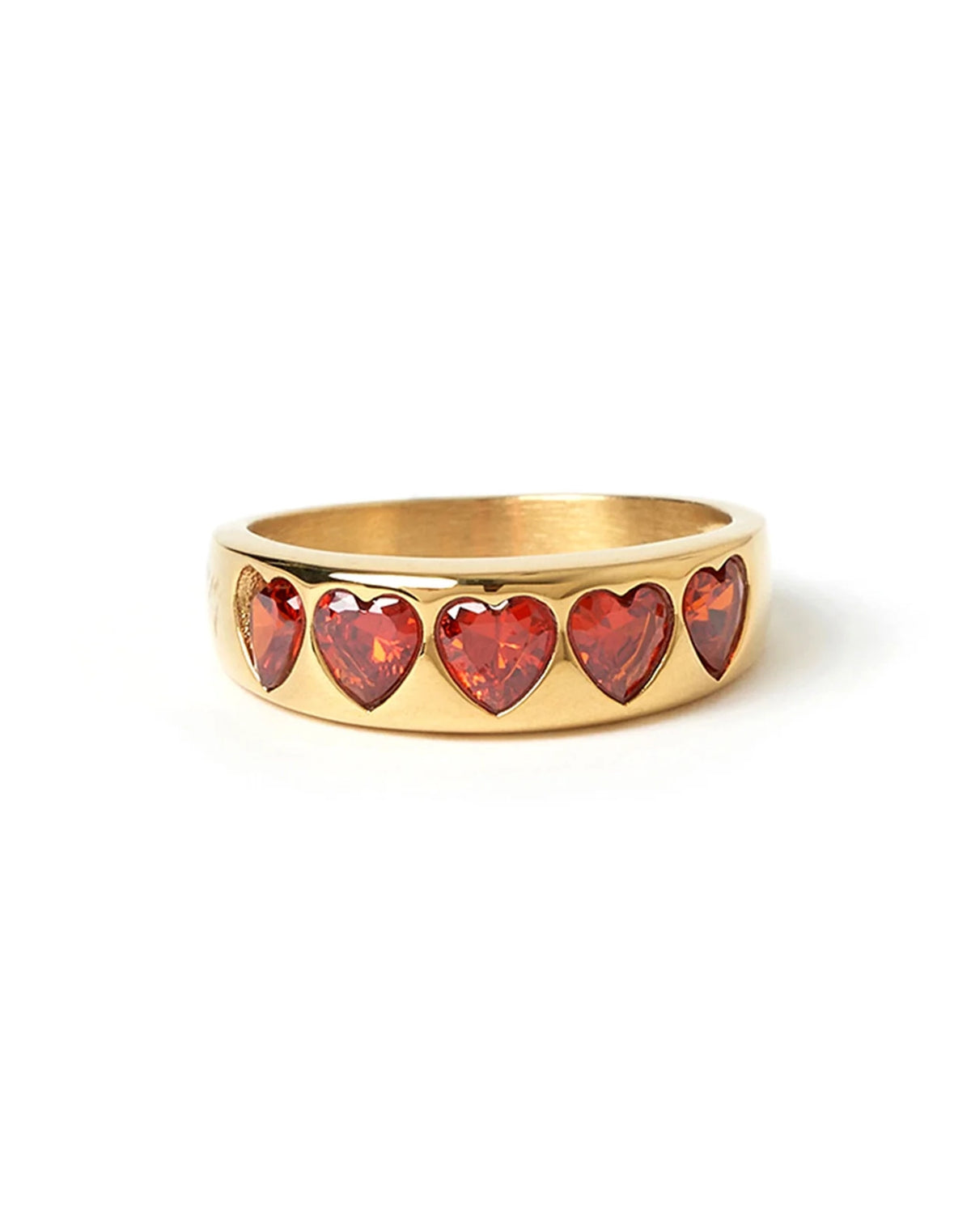 J'adore Gold Ring - Red