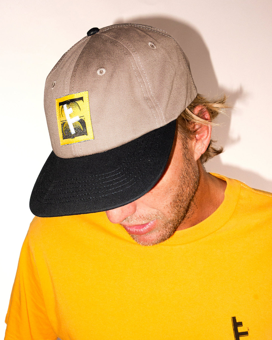 Slant F Cap - Brown - Former