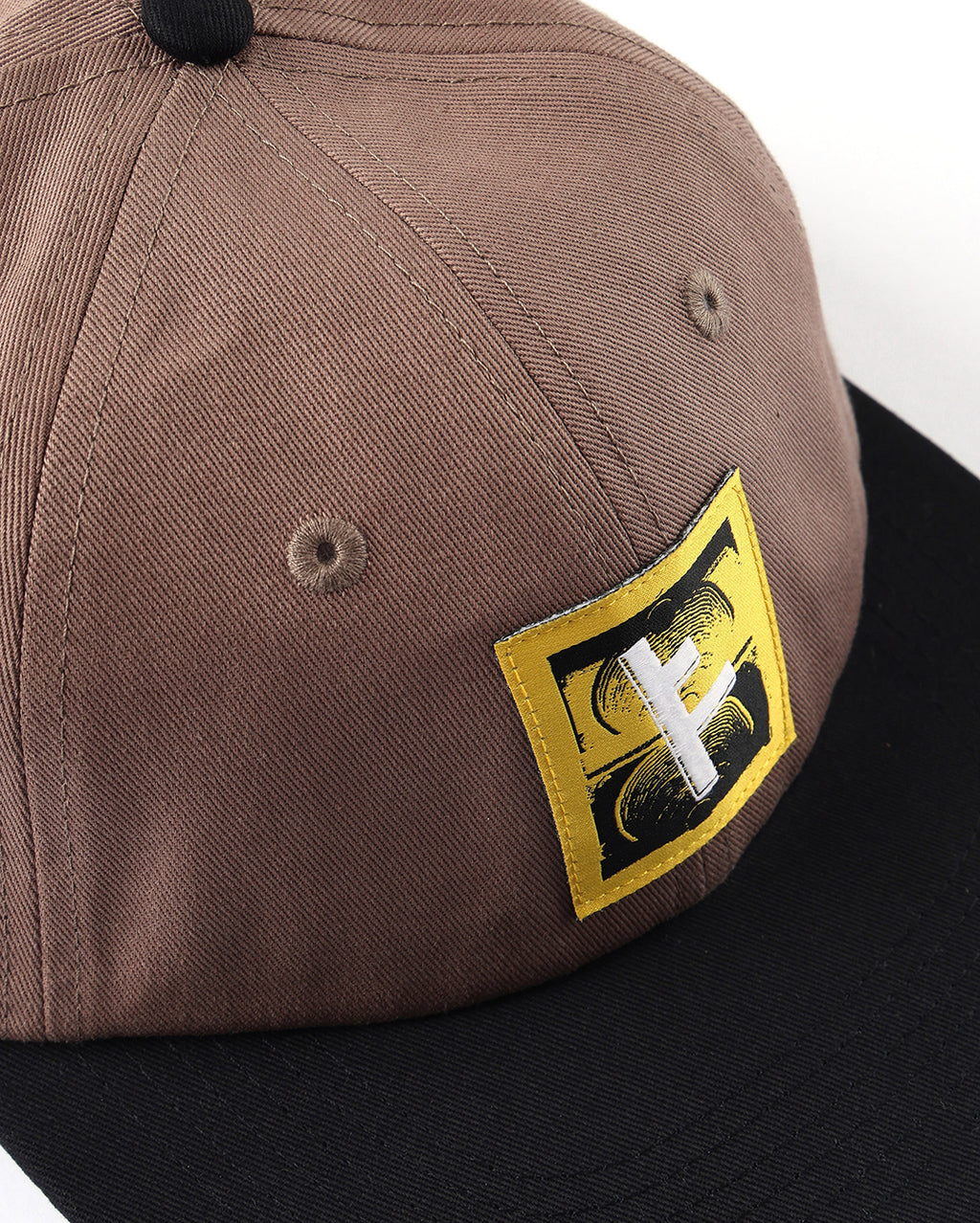 Slant F Cap - Brown - Former