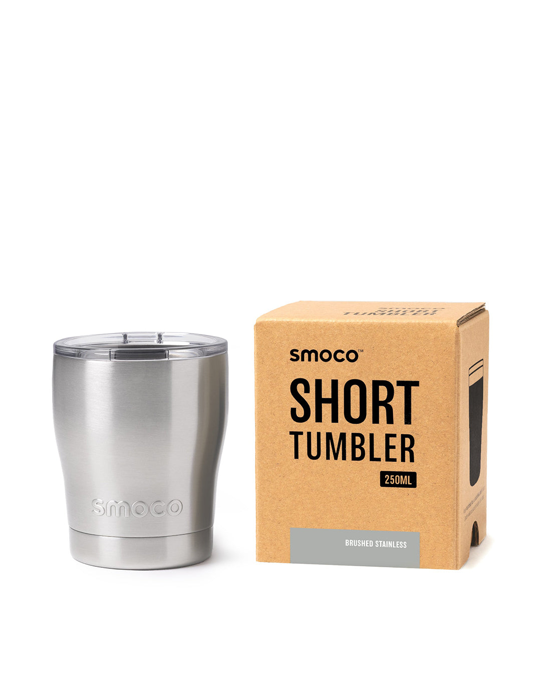 Short Tumbler 2.0 - Brushed Stainless - Smoco