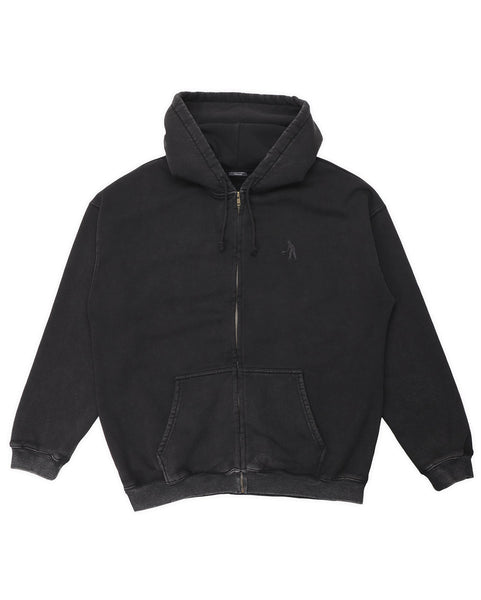 Pass-Port Solid Workers Zip Hood - Black | Wally NZ